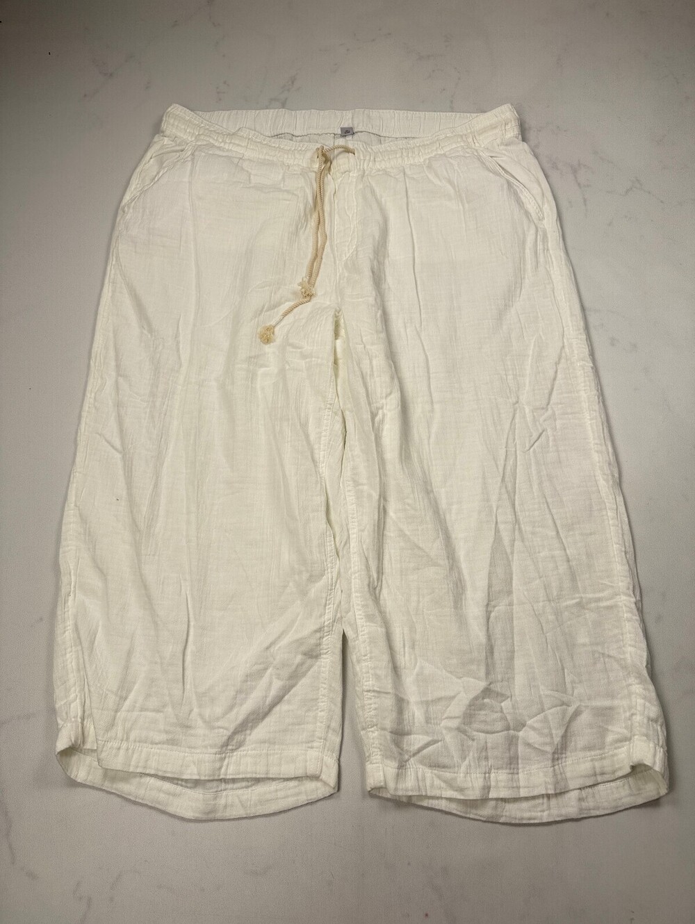 Old Navy Pants White 2000s Adjustable - Womens 4X
